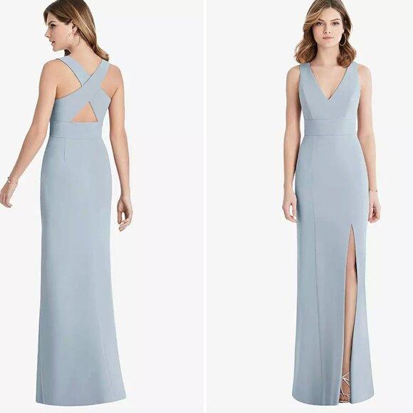 Light blue bridesmaid/ formal dress - Size 10 - Picture 4 of 4